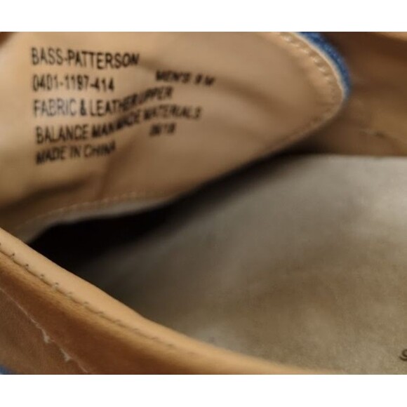 G.H. Bass & Co Patterson Men's 9 Buck Navy Multi Color Men’s Lace Up Shoes - Picture 8 of 8